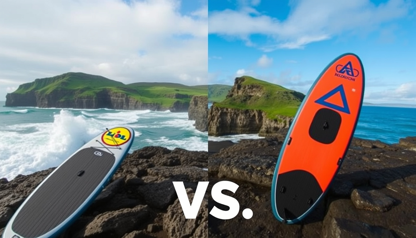 Stand-up-Paddle-Board kaufen in Irland: Lidl vs Decathlon