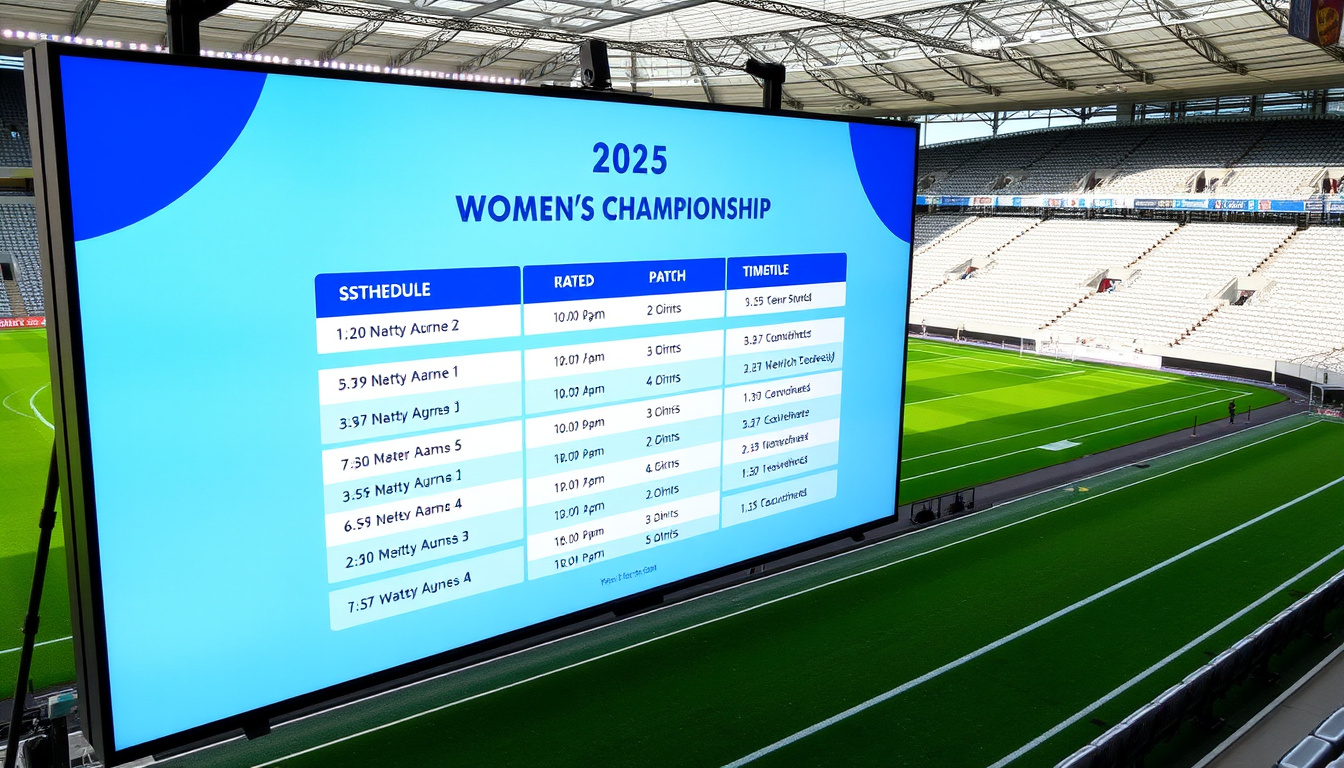 Frauen-EM 2025 Spielplan: Alle Spiele, Termine & Übertragung